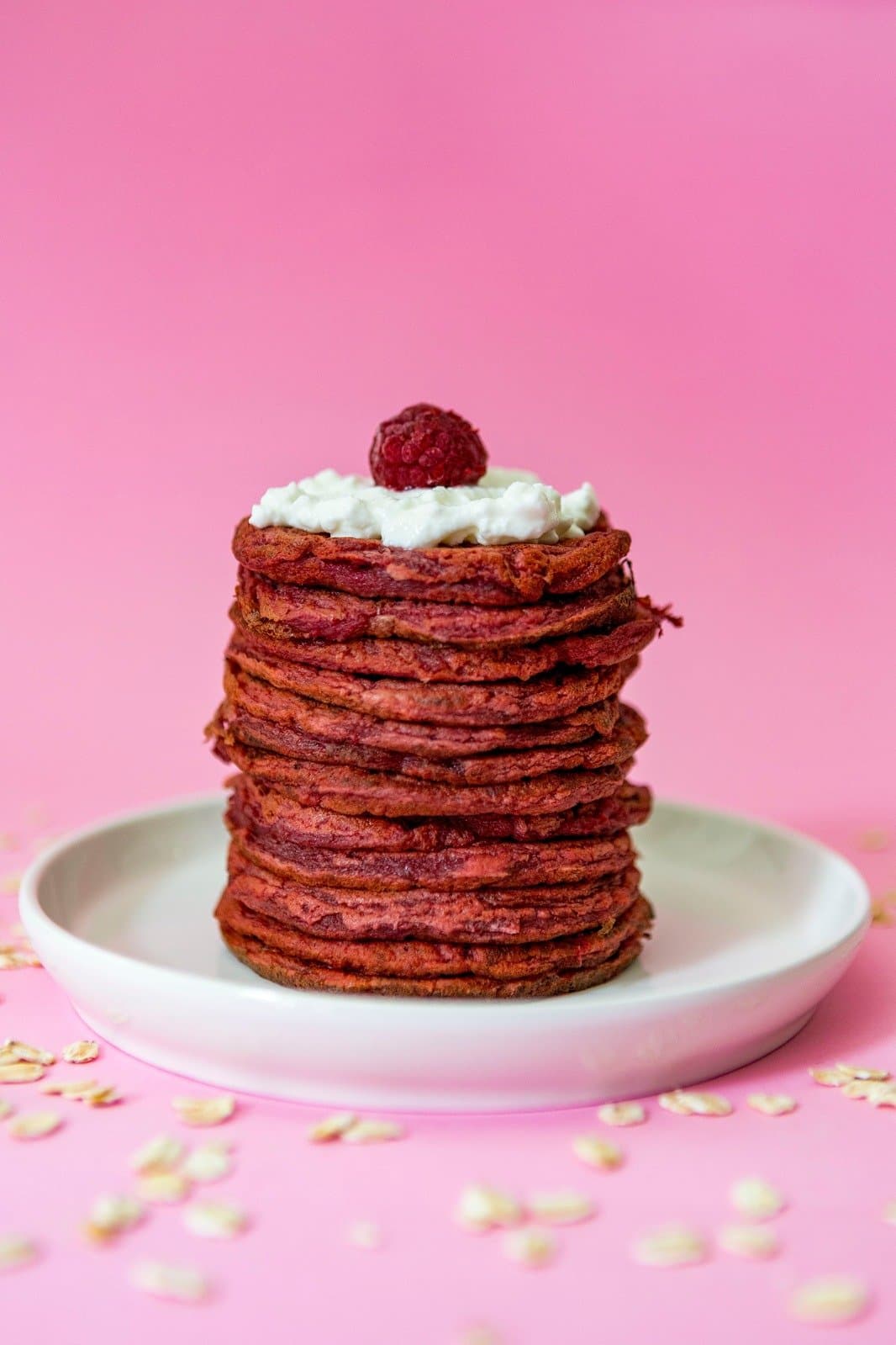 Пинк палачинки с малина
